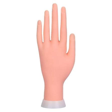 Nagelträning Nagelövningshand Flexibel rörlig konstgjord handnagel, övningsverktyg för manikyr (vänster hand)