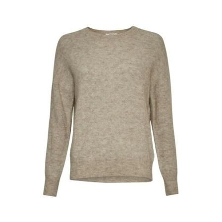 Moss Copenhagen Round-neck Knitwear , Beige , Dames , Maat: S/M Truis