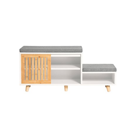 SoBuy puun väri kenkätelineen kanssa 1 ovi 35x100.99x46cm, klassinen FSR125-WN