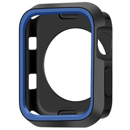 iWatch 4/5 - Stilfuldt beskyttende TPU-cover Svart/Blå 40mm
