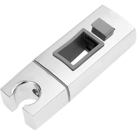 Dusjhodeskyver Justerbar Stangholder Firkantet Skyver Håndsett Badeveggmontert Stang Erstatningsskyveklemme (30*15mm)