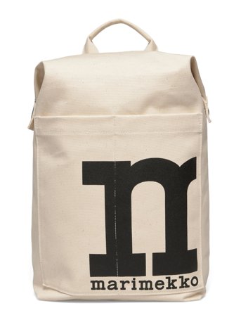 Marimekko Mono Backpack Solid - Cream - ONE SIZE