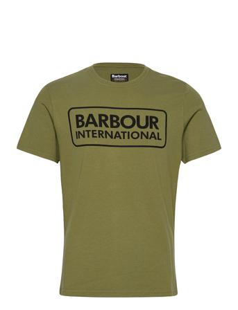 B.intl Essential Large Logo Tee T-shirts Short-sleeved Vihreä Barbour