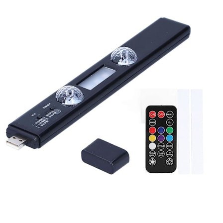 Ambient Light Trådløs LED Bil Indvendig Lampe Fjernbetjening Dekoration Modifikation med Magnetstykke