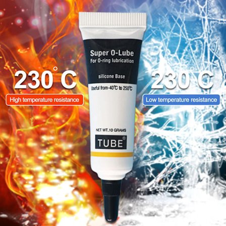 Auton voitelu silikonirasva 10g O-rengas vedenpitävä elintarvikelaatuinen tiivisterasva kodin koneiden voiteluun autotallitarvikkeet