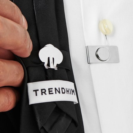 Ασημί Μαγνητικό Κλιπ Γραβάτας Invisible for Men