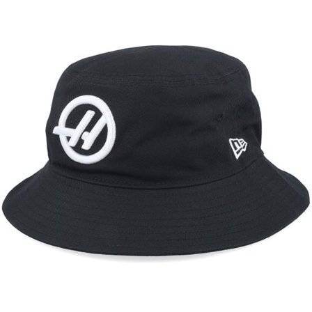 New Era - Motor Svart bucket Hatt - Haas F1 25 Tapered Black Bucket @ Hatstore