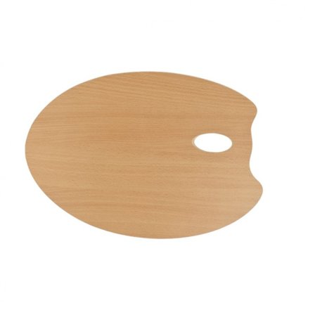 Mabef Træpalette Oval 30 x 40 cm