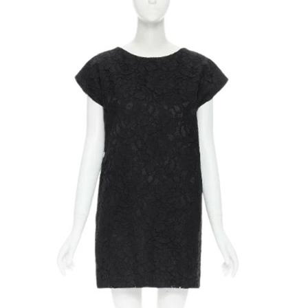 Saint Laurent Vintage, Pre-owned Silk dresses Zwart, Dames, Maat:M