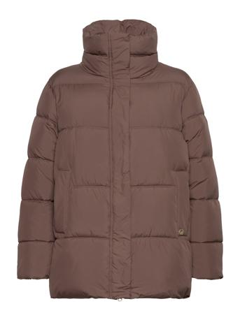 Ofira - Outerwear Vuorillinen Takki Topattu Takki Brown Claire Woman