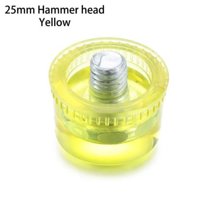 Kumivasaran Pää, Kaksipää, Kumikahva Keltainen 25 Mm Hammer