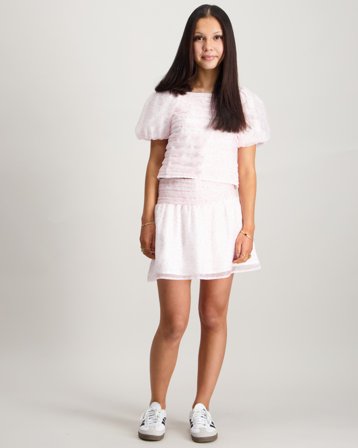 Abercrombie AFG EMERSON ORGANZA SKORT Rosa Kjolar Tjej - Kids Brand Store