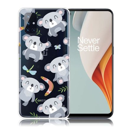 Deco OnePlus Nord N100 etui - grå bjørn