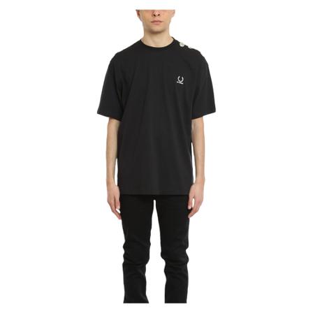 Fred Perry, Tee Zwart, Heren, Maat:M