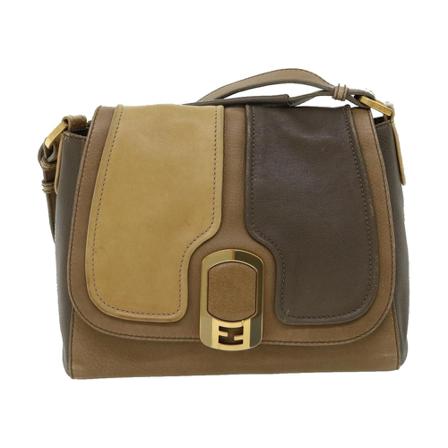 Fendi Vintage, Pre-owned Crossbody Bag Bruin, Dames, Maat:ONE Size,leer
