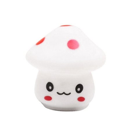 Värikäs valaistus Mini sieni Led yövalo Koti portaat Yöpöytälamppu Lahja T(Valkoinen)