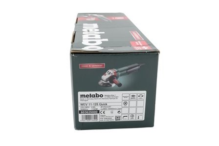 Metabo 603625000 Vinkelsliper WEV 11-125 Quick med hastighetskontroll