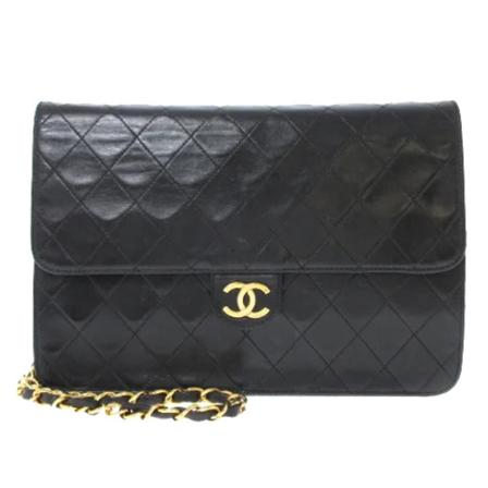 Chanel Vintage, Pre-owned Leather chanel-bags Zwart, Dames, Maat:ONE Size