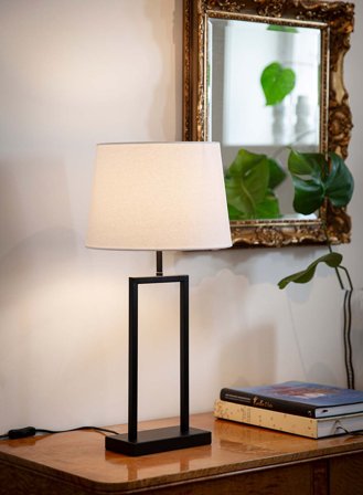 Saga bordlampe - matt sort