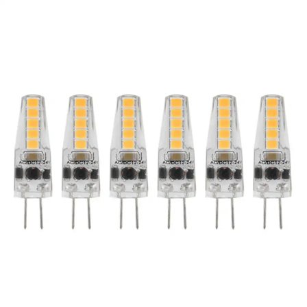 6 stk LED-lamper 2W dobbelstiftbase dimbare lamper for tak l
