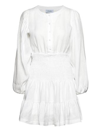 Martine Linen Dress White Ella&il