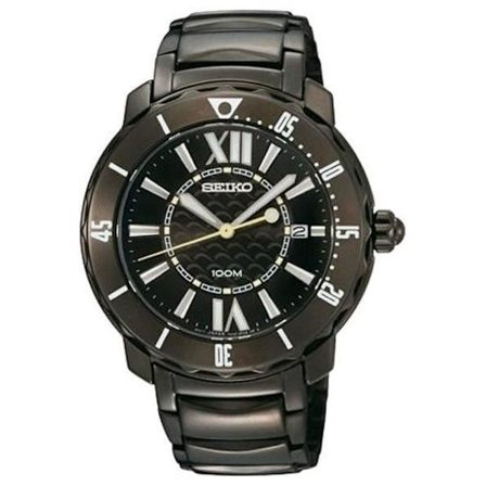 Klocka - SEIKO - SKK893 - Kvarts - Analog - Svart stål