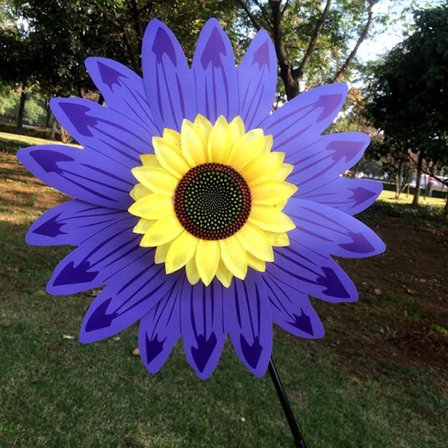 Sunflower Windmills Vindsnurrer For Home Garden DIY Kids Outd