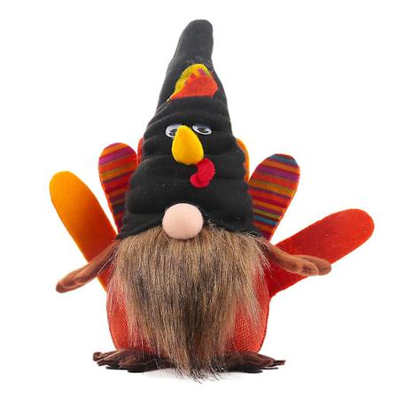 Lysende Tyrkisk Nisse Thanksgiving For Dukke Ornament Høstfestival Dverg For