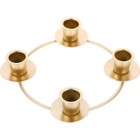 |NN| Adventslysestake Jul Krans Ring Lysholder Jul Metall Lysestake Avsmalnende Metall Lys Kandelaber Stativ for Jul Advent Hjem Borddekorasjoner