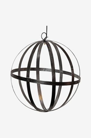 Jotex - Solcelleglobus Astri 30 cm Sølv - Kjøp Utebelysning hos Jotex