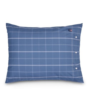 Lexington Sumunsininen-valkoruudullinen tyynyliina puuvillapoplinia