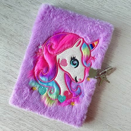 Lilla med lås, dagbok flicka, enhörningsgåva jul och födelsedag flicka 3-14