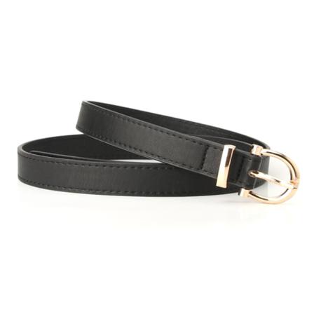 Kvinnor Bälten Pu Läder Enkel Metal Spänne Bältesklänning Jean Pant