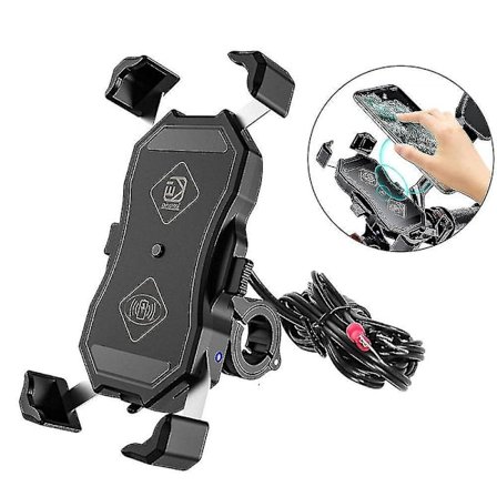 15w Motorcycle Motorbike Mobile Phone Holder Charger Qi Wireless Fast Charging Qc3.0 Usb