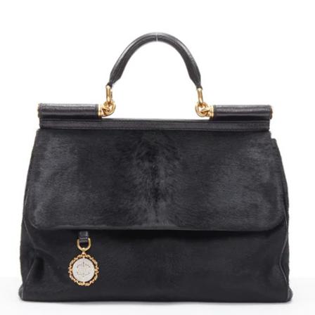 Dolce & Gabbana Pre-owned, Pre-owned Handbags Zwart, Dames, Maat:ONE Size,leer