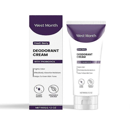 Berry Body Care Cream - Långvarig luktkontroll & Uppfriskande fuktkräm för armhålor & hud