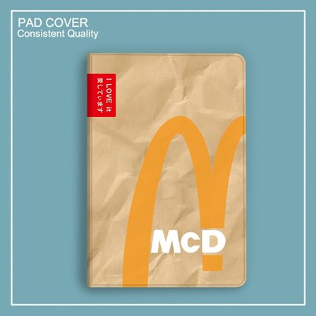 Stilrent skal för iPad Pro11 2024 McDonald's tum hud kastar bort fantasi