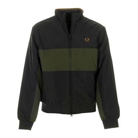 Fred Perry, Zip-Through Hoodie Zielony, Mężczyzna, Rozmiar: M