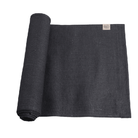 Lovely Linen Bordslöpare Classic - Manglat Lin Bordstextil Unisex Grå 47x150 cm