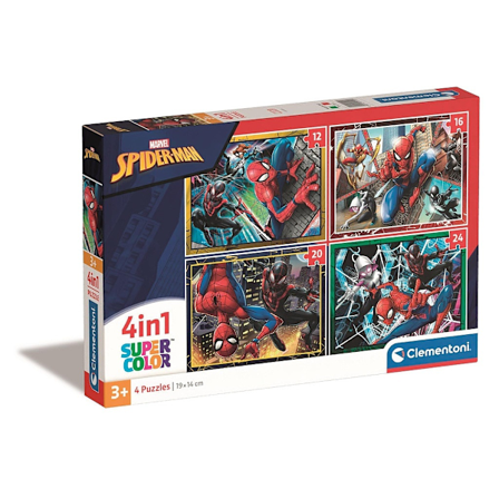 Spider-Man Trio i Aktion 4-i-1 Clementoni Pussel