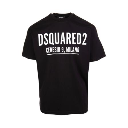 Dsquared2, Ceresio 9 Cool T-Shirt Zwart, Heren, Maat:M