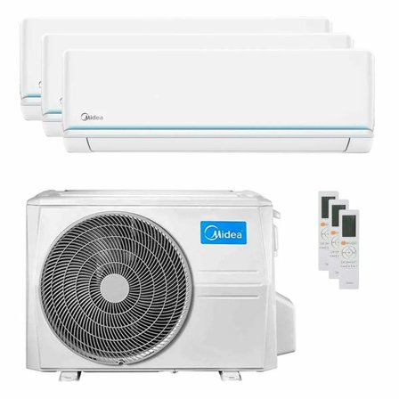 Condizionatore Midea Evolution trial split 12000+12000+12000 BTU inverter A++ unità esterna 7.9 kW