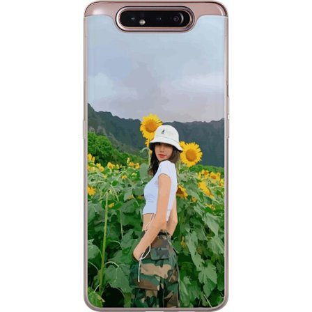 Kompatibelt Mobilskal till Samsung Samsung Galaxy A80 Lisa Blackpink Solrosor K-pop Idol