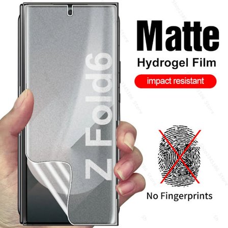 Matt Hydrogel Film kompatibel Samsung Galaxy Z Fold 6 Frostat Yttre Skärmskydd Ej Glas SamsungZFold6 ZFold6 ZFold 6 Fold6 5G
