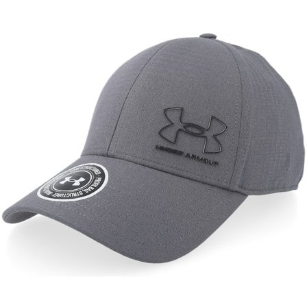 Under Armour - Velcro Low Stretch Castlerock Flexfit Flexfit Grey Cap - @ Hatstore