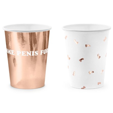 Same Penis Forever Pappersmugg 6-pack - Möhippa Tillbehör - Kalaslagret.se