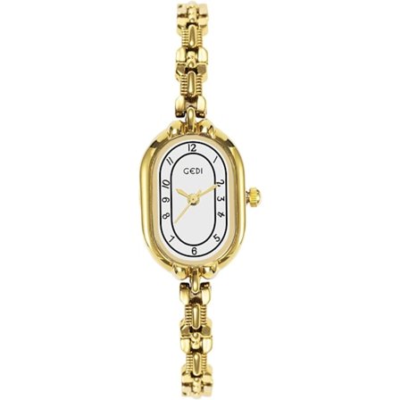 Damklocka Oval urtavla Armband Analog Quartz Vattentät Armbandsur för Damer Flickor