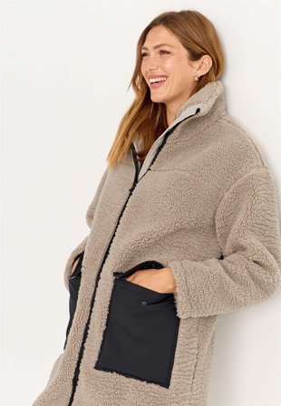 Cellbes of Sweden - Pilejacka med hög krage - beige - för damer - 34/36