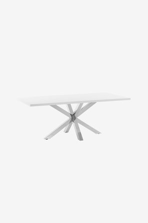 Kave Home - Spisebord Argo, 78x180 cm - Hvit - Spisebord - Fra Homeroom