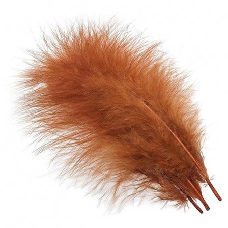 Marabou Plumes - Rusty Brown (D)